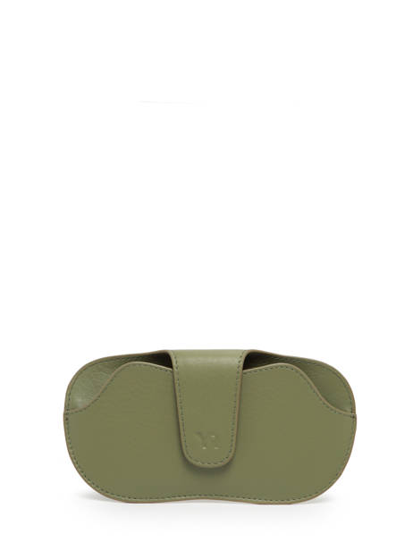Ã‰tui Lunettes Cuir Yves renard Vert foulonne 29051