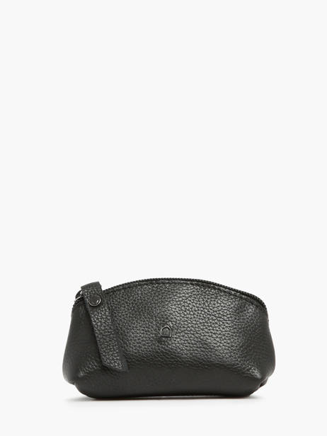 Porte-monnaie Madras Cuir Etrier Noir madras EMAD651