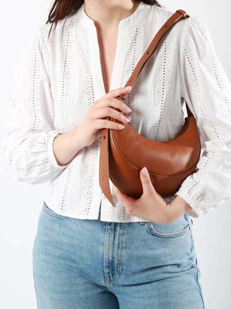 Sac Bandoulière S Sosoomao Cuir Etrier Beige sosoomao ECSO057S vue secondaire 1