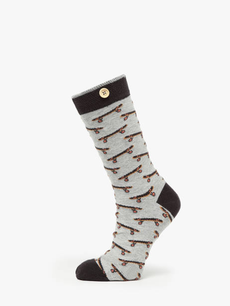 Chaussettes Cabaia Gris socks men ANG