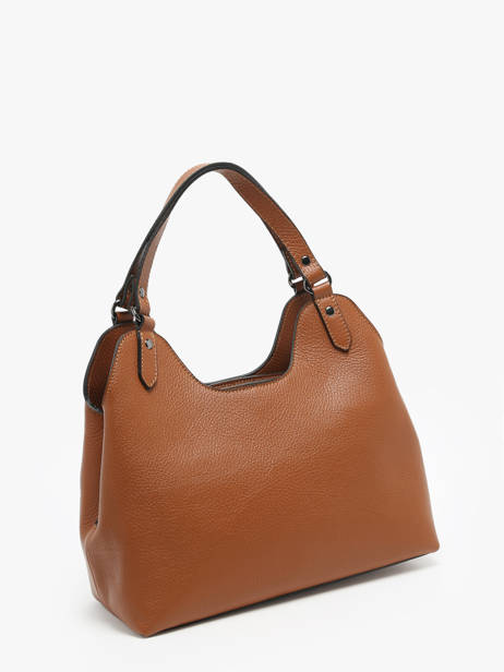 Sac Ã  Main Caviar Cuir Milano Marron caviar CA24067 vue secondaire 2