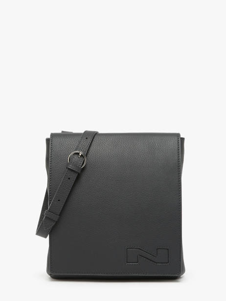 Sac Bandoulière Dinant Cuir Nathan baume Gris n city 3