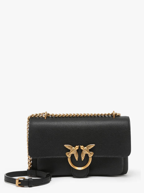 Sac Bandoulière Love Bag Soft Cuir Pinko Noir love bag soft 4528A29Q