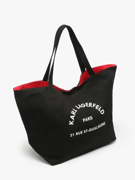 Sac Shopping Rsg Coton Karl lagerfeld Noir rsg A1W50006 vue secondaire 1