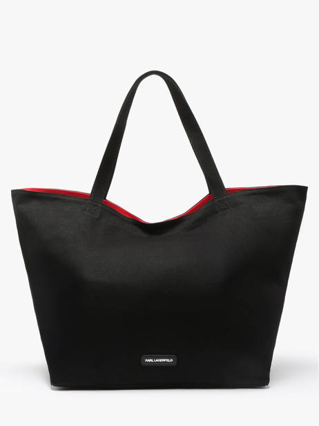 Sac Shopping Rsg Coton Karl lagerfeld Noir rsg A1W50006 vue secondaire 3