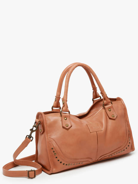Sac à Main Glam Eyelet Cuir Basilic pepper Marron glam eyelet BGLE22 vue secondaire 2