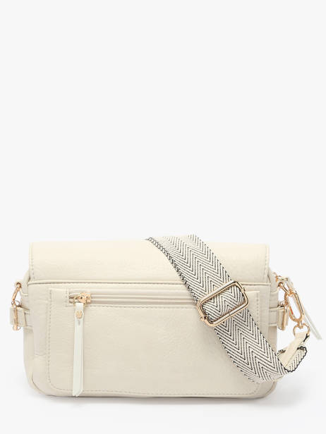 Sac Bandoulière Zip Lulu castagnette Beige zip YRONDE vue secondaire 4