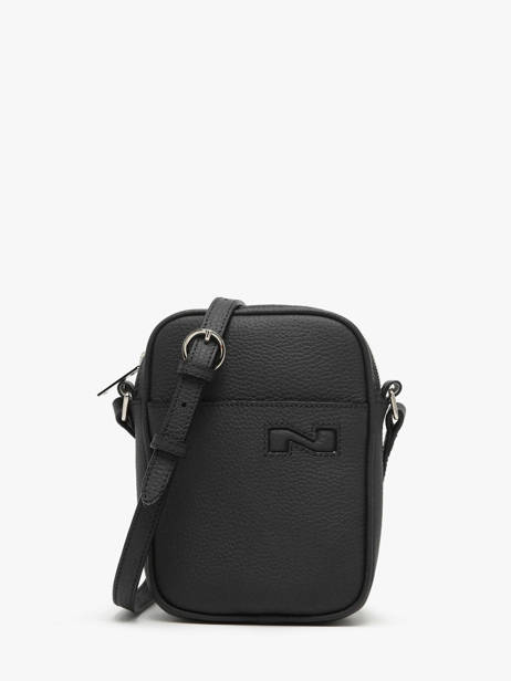 Sac Bandoulière N City Cuir Nathan baume Noir n city 5
