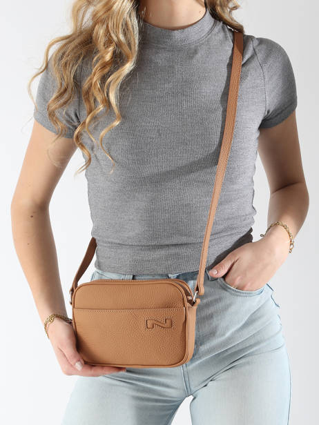 Sac Bandoulière N City Cuir Nathan baume Marron n city 6 vue secondaire 1
