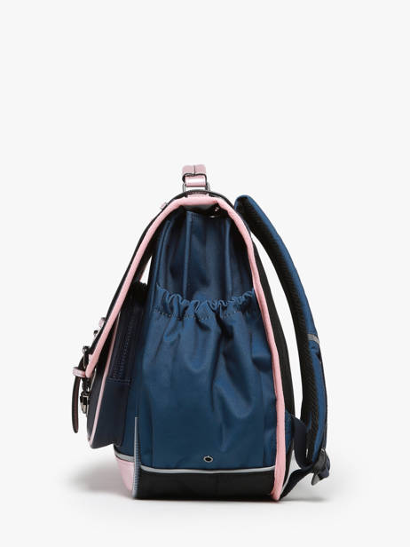 Cartable 3 Compartiments Cameleon Bleu vintage fantasy PBVGCA41 vue secondaire 2