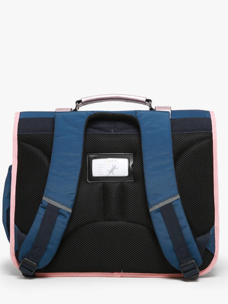 Cartable 3 Compartiments Cameleon Bleu vintage fantasy PBVGCA41 vue secondaire 4