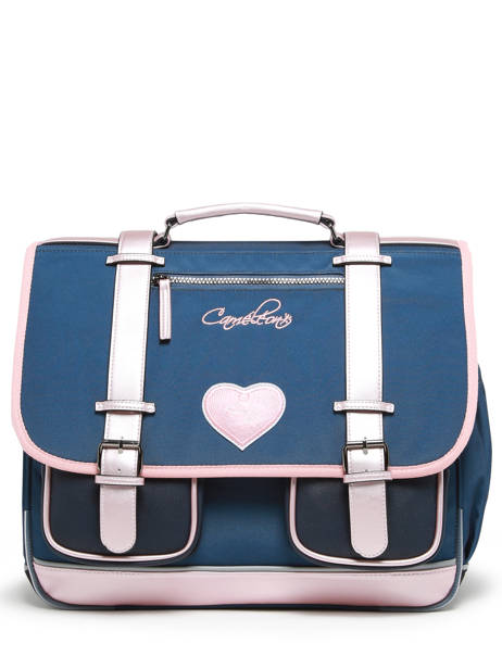 Cartable 3 Compartiments Cameleon Bleu vintage fantasy PBVGCA41 vue secondaire 6