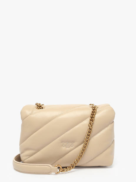 Sac Bandoulière Love Bag Puff  Pinko Beige love bag puff A0F2 vue secondaire 4