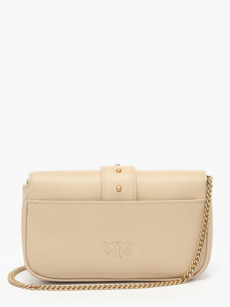 Sac Bandoulière Love Bag Icon Cuir Pinko Beige love bag icon A0F1 vue secondaire 4