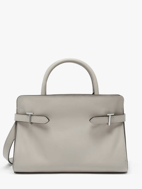 Sac PortÃ© Main Emie Cuir Le tanneur Gris emie TEMI16M1