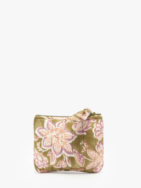 Porte-monnaie Bindi atelier Vert floral PM vue secondaire 2