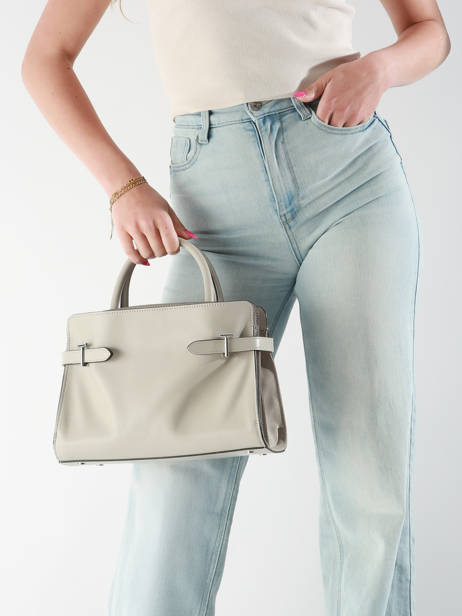 Sac PortÃ© Main Emie Cuir Le tanneur Gris emie TEMI16M1 vue secondaire 1