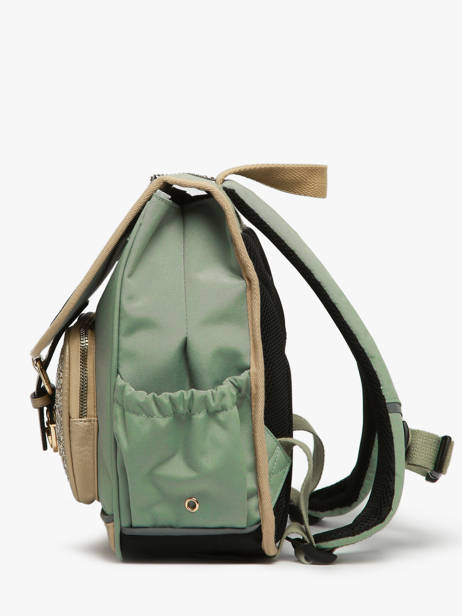 Sac Ã  Dos 1 Compartiment Cameleon Vert vintage fantasy SD30 vue secondaire 2