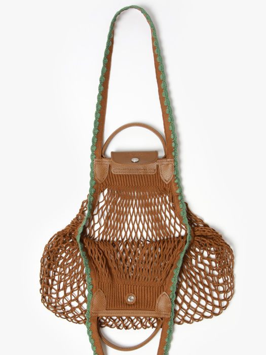 Longchamp Le pliage filet crochet Besaces Marron