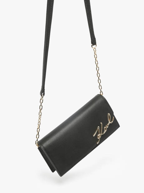 Sac Bandoulière K Signature Cuir Karl lagerfeld Noir k signature A3W32021 vue secondaire 1