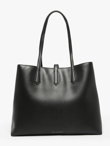 Sac Porté épaule K Autograph Cuir Karl lagerfeld Noir k autograph A3W30150 vue secondaire 3