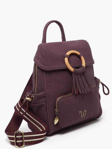 Sac Ã  Dos Camomille Woomen Violet camomille WCAO02 vue secondaire 2