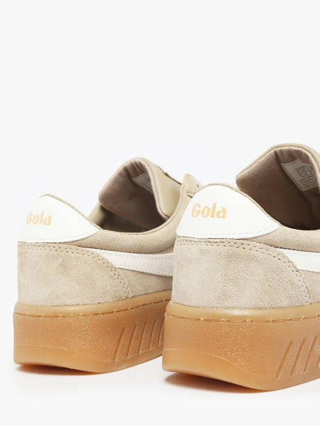 Sneakers En Cuir Gola Beige women CLA589 vue secondaire 3