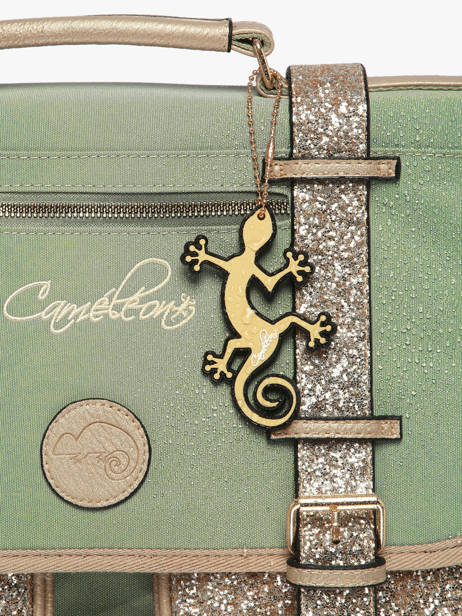 Sac Ã  Dos 1 Compartiment Cameleon Vert vintage fantasy SD30 vue secondaire 6