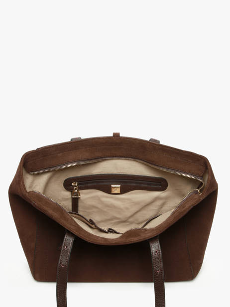 Sac Porté épaule Altesse Suede Cuir Etrier Marron altesse suede EASU088M vue secondaire 3