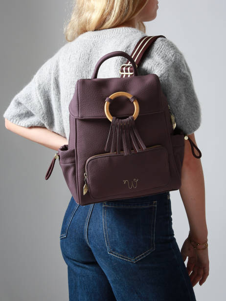 Sac Ã  Dos Camomille Woomen Violet camomille WCAO02 vue secondaire 1
