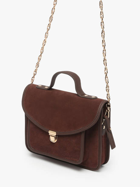 Sac Bandoulière La Suite Cuir Paul marius Marron la suite GEOR2SUI vue secondaire 2