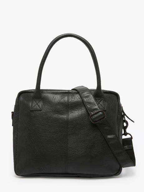 Sac Le Dandy A4 Cuir Paul marius Noir vintage S vue secondaire 4