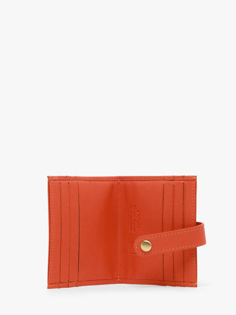 Porte-cartes Cuir Katana Orange marina 753130B vue secondaire 1