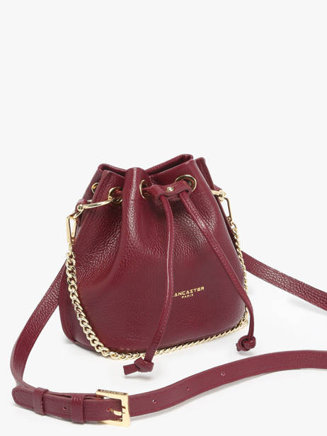 Sac Bourse Alba Double Cuir Lancaster Rouge alba double 80 vue secondaire 1