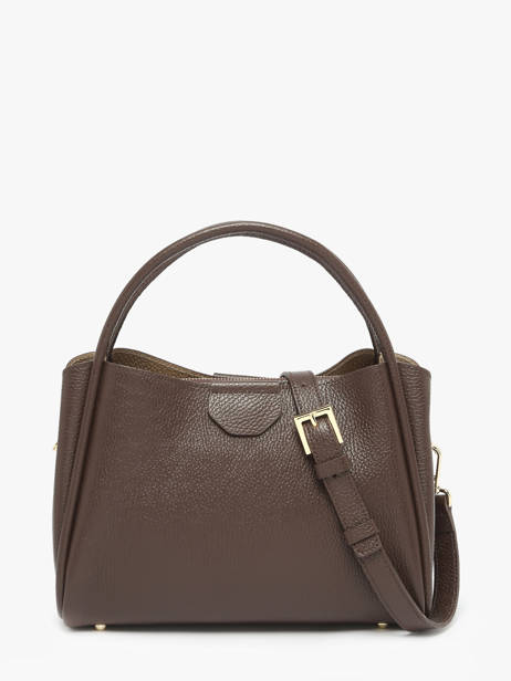 Sac Ã  Main Ida Double Cuir Lancaster Marron ida double 84 vue secondaire 3