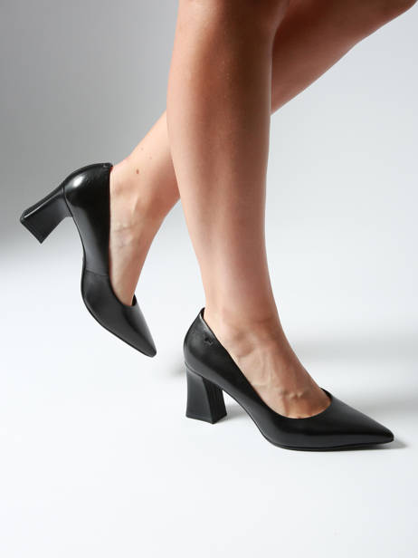 Escarpins à Talon En Cuir Tamaris Noir accessoires 43 vue secondaire 1