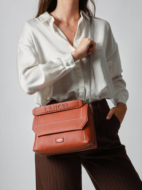 Sac Bandoulière Ninon Cuir Lancel Marron ninon A13782 vue secondaire 1