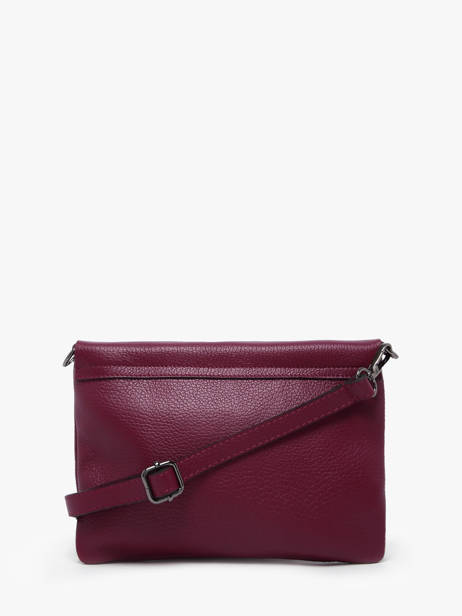 Sac BandouliÃ¨re Caviar Cuir Milano Rouge caviar CA22112 vue secondaire 3