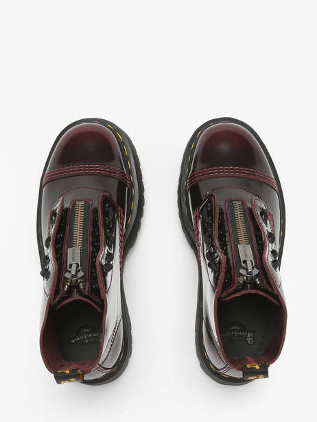 Bottines En Cuir Dr martens Rouge women 25233600 vue secondaire 3