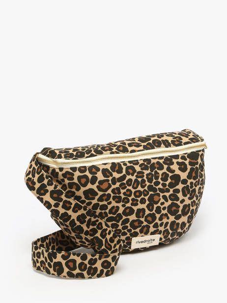 Le Sac Banane Custine Xl Coton Recyclé Rivedroite Bleu forever wild CUSTXFOR vue secondaire 2