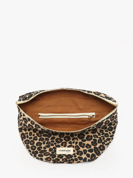 Le Sac Banane Custine Xl Coton Recyclé Rivedroite Bleu forever wild CUSTXFOR vue secondaire 3