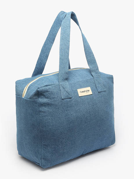 Le Sac Porté épaule A4 Célestins Coton Recyclé Rivedroite Bleu timeless CELESTIM vue secondaire 2