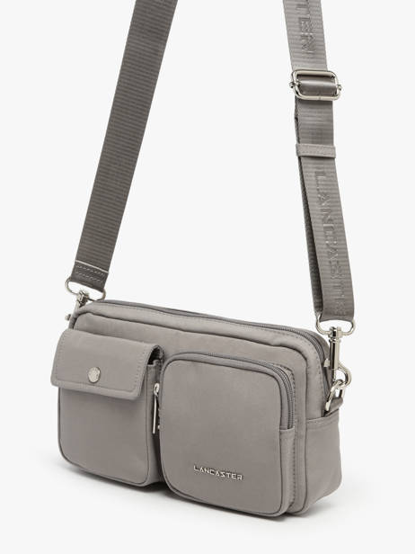 Sac Bandoulière Basic Pocket Polyester Lancaster Gris basic pocket 91 vue secondaire 2