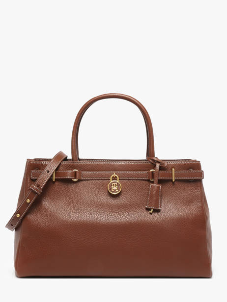 Sac Bandoulière American Icon Cuir Tommy hilfiger Marron american icon AW17925