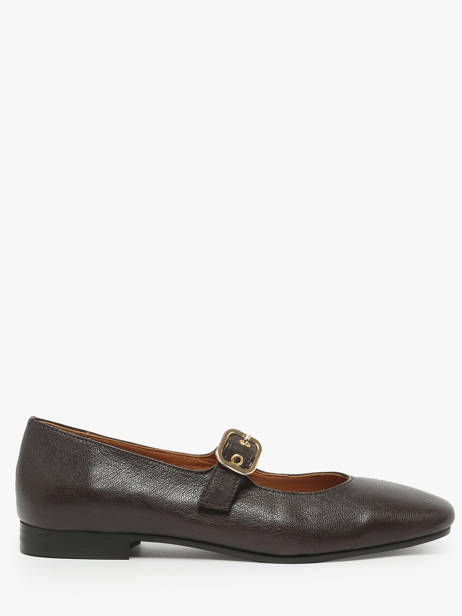 Ballerines En Cuir Aliwell Marron accessoires A2715