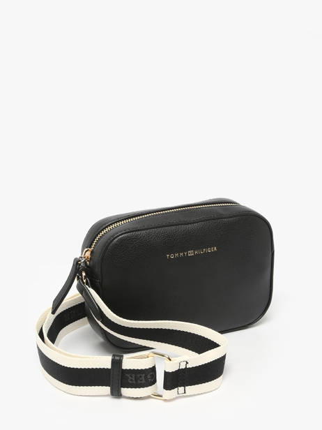 Sac Bandoulière Th Logotape Polyurethane Tommy hilfiger Noir th logotape AW17450 vue secondaire 1