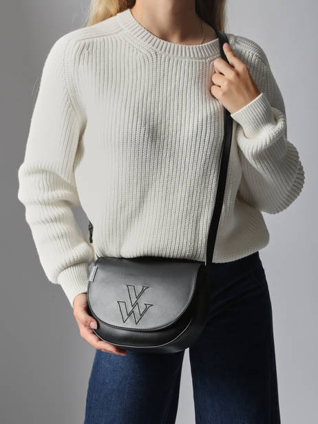 Sac Bandoulière City Vanessa wu Noir city MA0140 vue secondaire 1