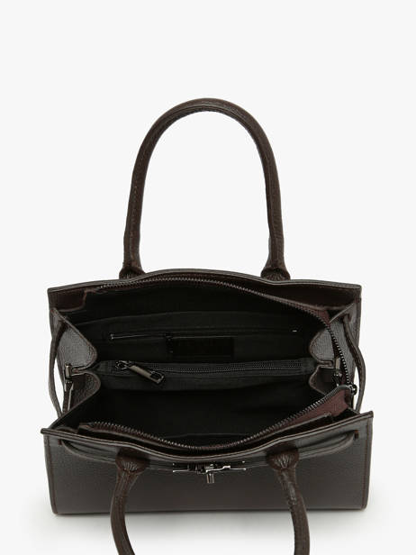 Sac à Main Caviar Cuir Milano Marron caviar CA24063 vue secondaire 3