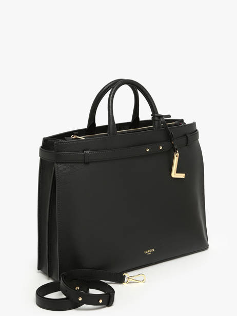 Cabas Faubourg Cuir Lancel Noir faubourg A13792 vue secondaire 1