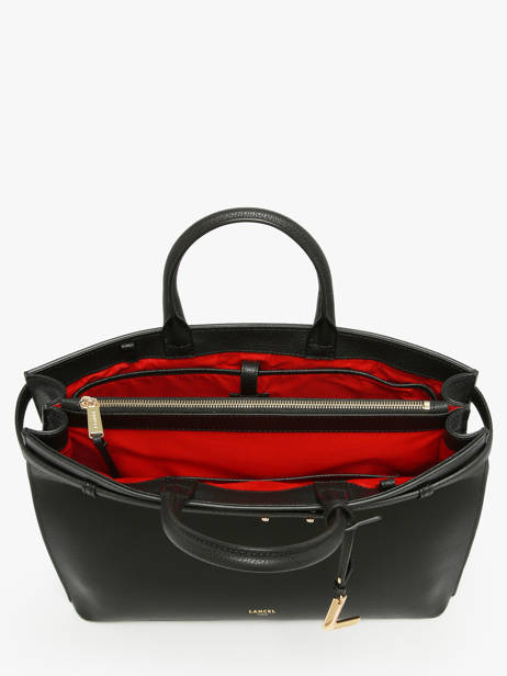 Cabas Faubourg Cuir Lancel Noir faubourg A13792 vue secondaire 2